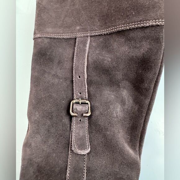La Canadienne Passion Brown Suede Mid Calf Boots Sz 7.5 Waterproof - Picture 6 of 11